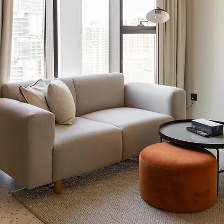 Simply Comfort At Upside Living Burj View 10 Min To Dt دبي الغرفة الصورة